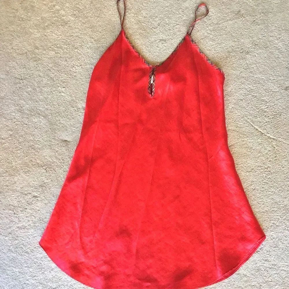 Vintage Red and plaid Vassarette Slip Dress